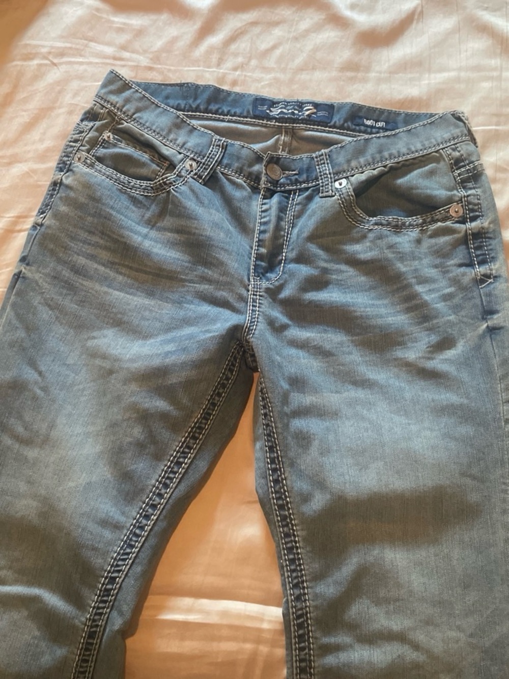 Seven7 Jeans Co. Medium Wash Bootcut Jeans - Blue - Picture 3 of 3